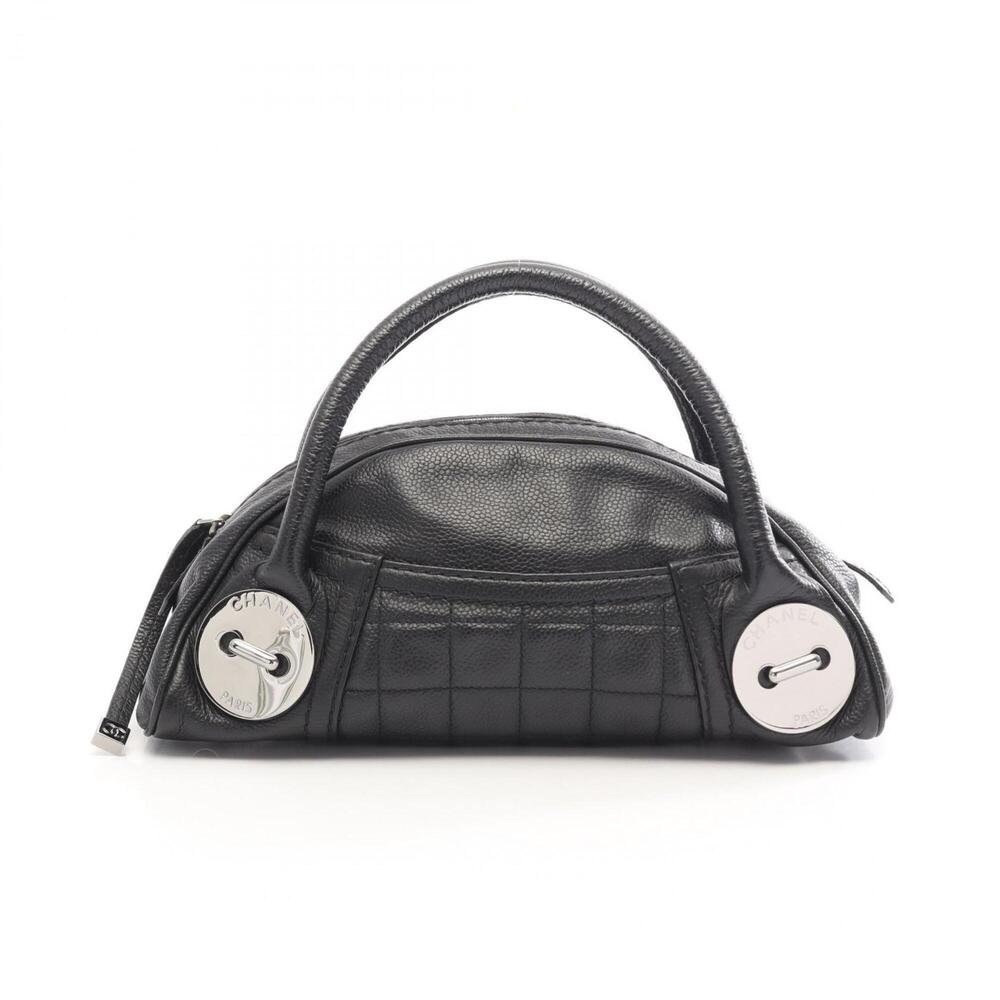 Chanel Chocolate Bar Button Motif Handbag, Caviar Leather (Grained Calfskin),...